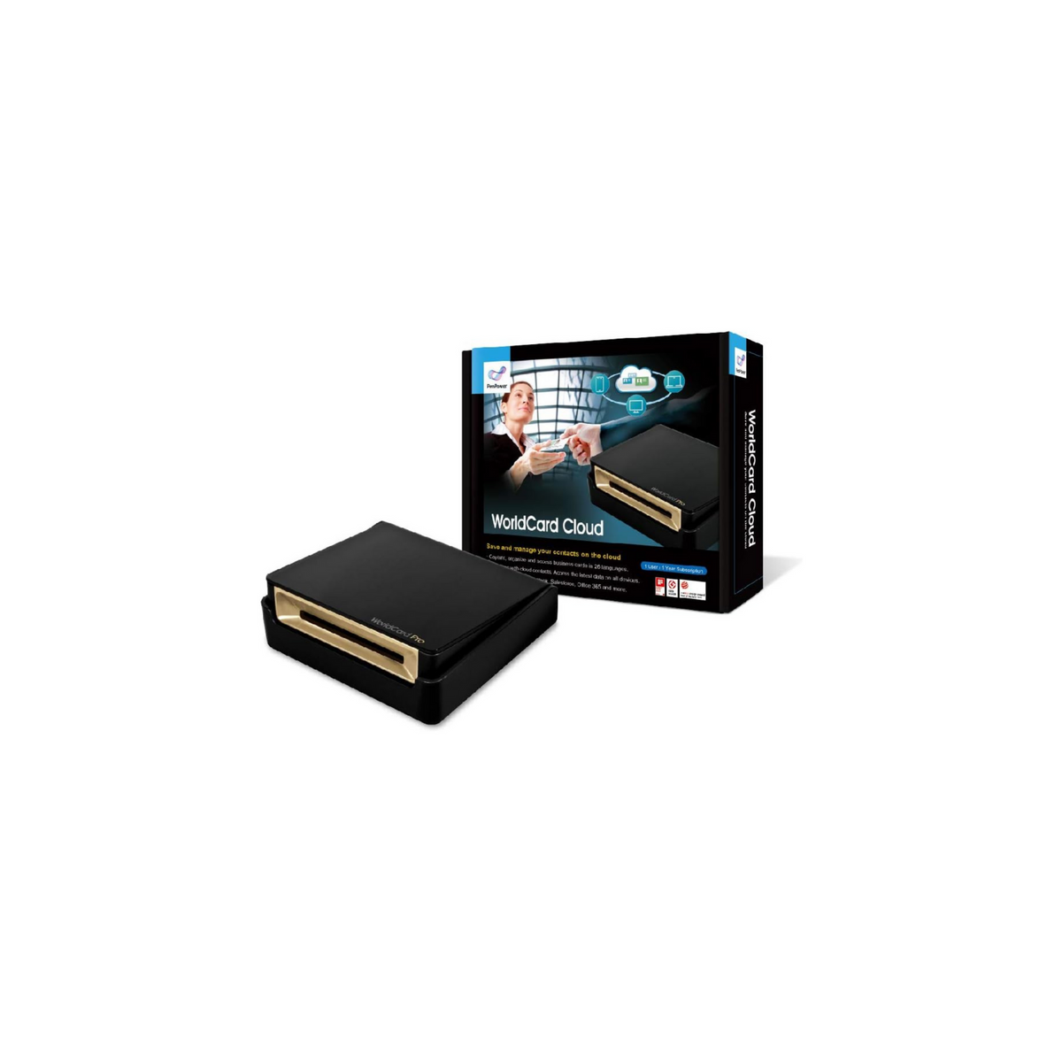 PenPower WorldCard Cloud (1-Year Subscription, 1 Users) - Save and Manage Your Contacts on The Cloud. PenPower
