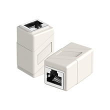 RJ45 Coupler, 2 Pack Ethernet Adapters Female to Female, 8-Pin Modular Straight Through, Network Connectors for Cat8/Cat7/Cat6/Cat6a/Cat5e/Cat5 Ethernet Cable (White)