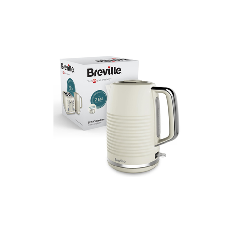 Breville VKT251 Kettle, 18/8 Stainless Steel, Cream