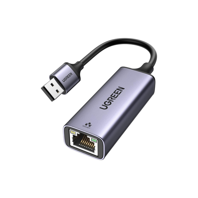 UGREEN USB 3.0 Ethernet Adapter Aluminum USB 3.0 to Network 1000Mbps Gigabit RJ45 LAN Internet Adapter Converter Compatible with MacBook iMac PC Switch Surface Pro Windows Mac OS/IOS Linux, and more