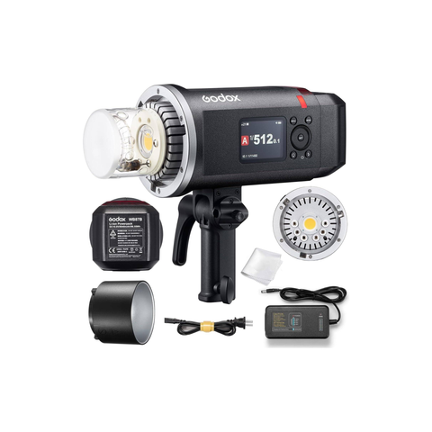Godox AD600BMII Manual HSS Outdoor Flash, 500 Flashes at Full Load, 40W LED, Modelling Lamp, Color Coded LED Control Panels, 10.8 V/8940 mAh Li-Battery, with Bowens Mount for Various Light | AB600BMII