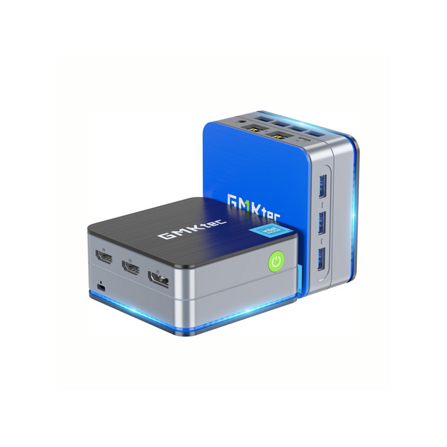 GMKtec Desktop Mini PC Windows 11 Pro Intel N100 12GB DDR5 512GB SSD Dual LAN, Mini Computer 1000Mbps, 4K Triple Display, WiFi6, BT5.2, Energy Efficient