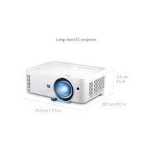 ViewSonic LS550WH, 3,000 LED Lumens WXGA LED Business/Education Short Throw Projector with 30,000 hours lifespan, 360 degree projection, Horizontal and Vertical Keystone