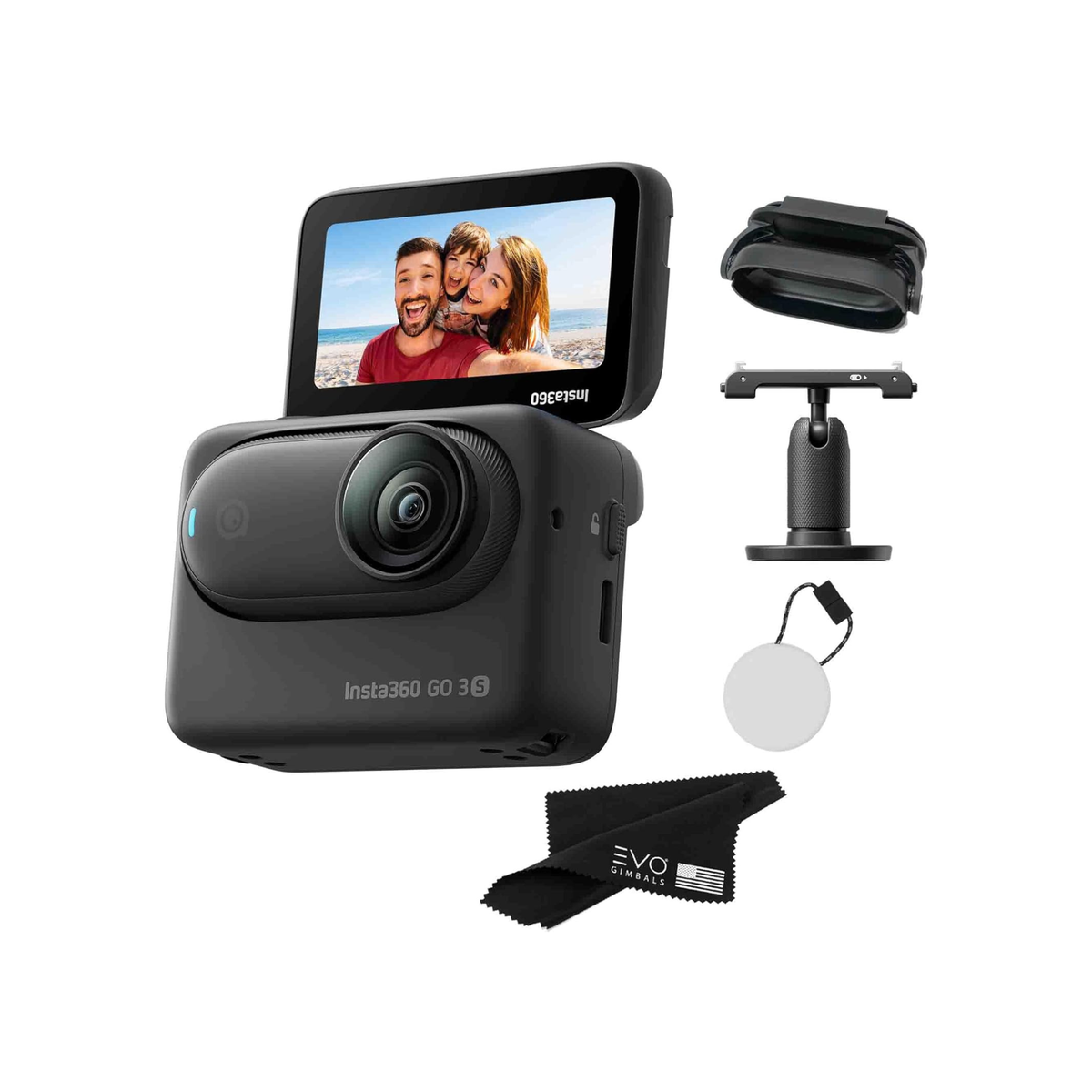 Insta360 GO 3S 4K Standard Edition Action Camera - Midnight Black, 128GB