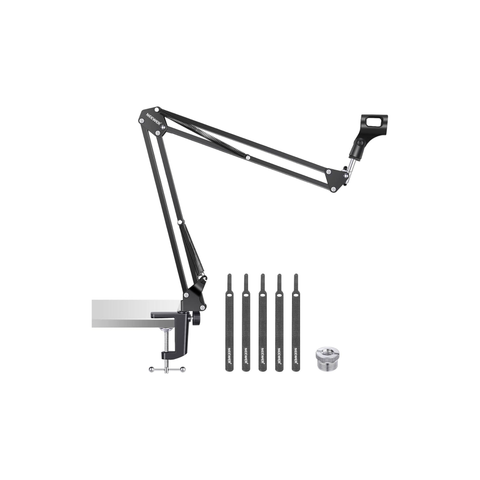 Neewer Microphone Arm Stand, Suspension Boom Scissor Mic Arm Stand with 3/8 to 5/8 Screw and Cable Ties Compatible with Blue Yeti, Snowball, Yeti X, Quadcast and Other Mics, Max Load 1.5kg