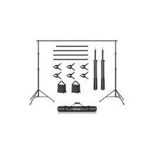 Neewer Photo Studio Backdrop, 10ft/3m Wide 6.6ft/2m High Adjustable Background Stand with 4 Crossbars, 6 Backdrop Clamps, 2 Sandbags, and Carrying Bag for Portrait, Studio Photography | 10100392