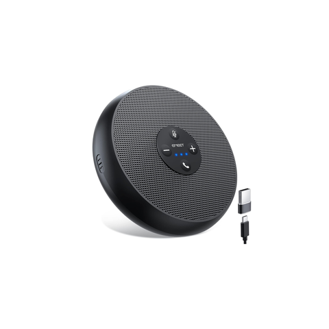 EMEET USB Speakerphone, M1A Zoom Certified AI Mics 360°Voice Pickup USB Type C-A Plug&Play Computer Speakers with Microphone, Fast Mute Noise Reduction Echo Cancellation for 5-8 People for Zoom Teams