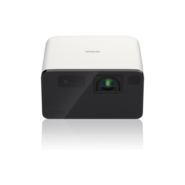 Epson EF-21 Mini Smart Laser Projector, Full HD, 1000 Lumens, 150 Inch Display with HDR, Google TV, Dolby Atmos Sound, Gaming & Home Cinema – Warm White