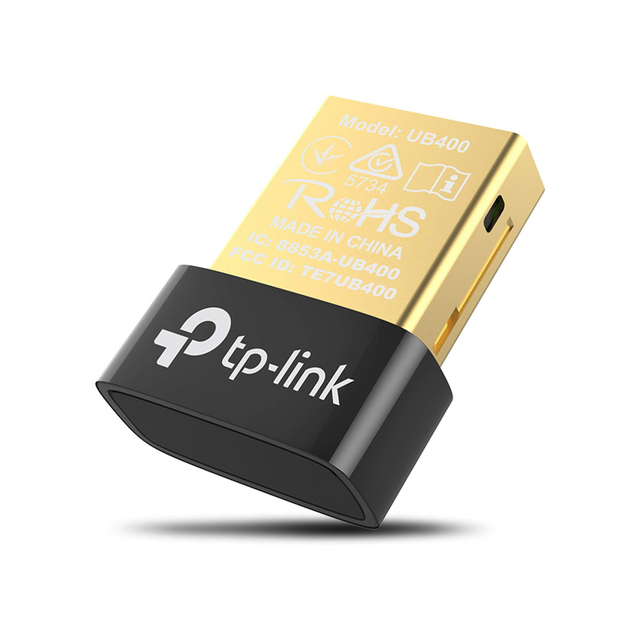 TP-Link USB Bluetooth Adapter for PC(UB400), 4.0 Bluetooth Dongle Receiver Support Windows 11/10/8.1/8/7/XP for Desktop, Laptop, Mouse, Keyboard, Printers, Headsets, Speakers, PS4/ Xbox Controllers