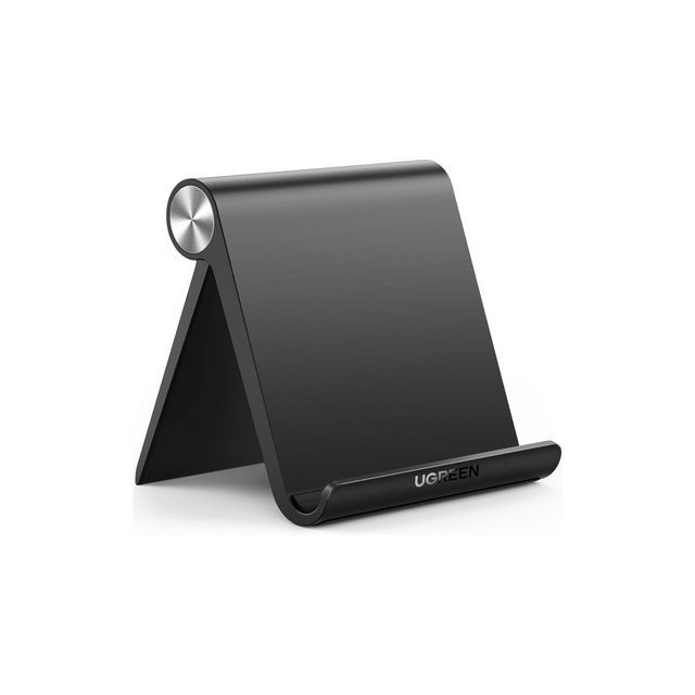 UGREEN Tablet Stand, Adjustable iPad Stand for Desk, Thick Case Friendly Tablet Holder Stand, Taller iPhone Stand Compatible with All Mobile Phone, iPhone 14, iPad, Tablet 4-10'' Desk Black