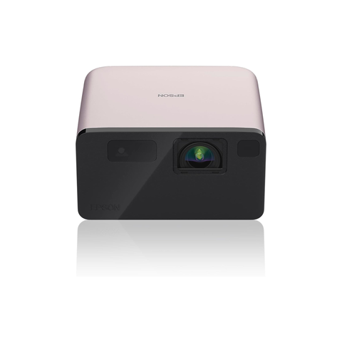 Epson EF-21 Mini Smart Laser Projector, Full HD, 1000 Lumens, 150 Inch Display with HDR, Google TV, Dolby Atmos Sound, Gaming & Home Cinema – Quartz Rose