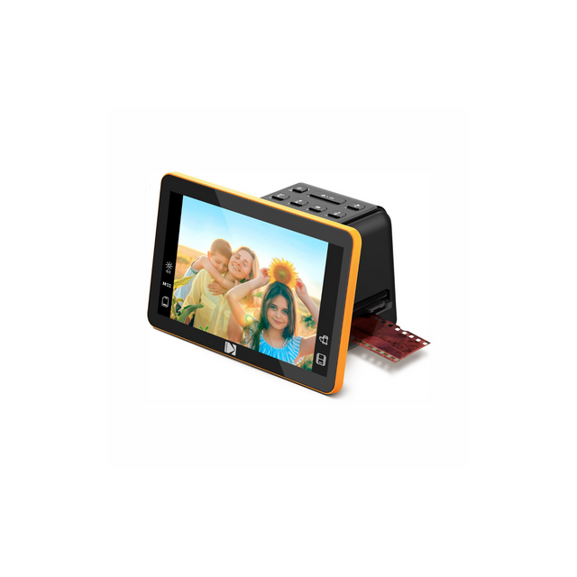 KODAK RODFS70 Kodak Slide And Scan Digital Film Scanner 7 Inches Max - Large 7 Inches LCD Screen, Convert Color and B and W Negatives and Slides 35 mm, High Resolution 22 MP JPEGs,Black