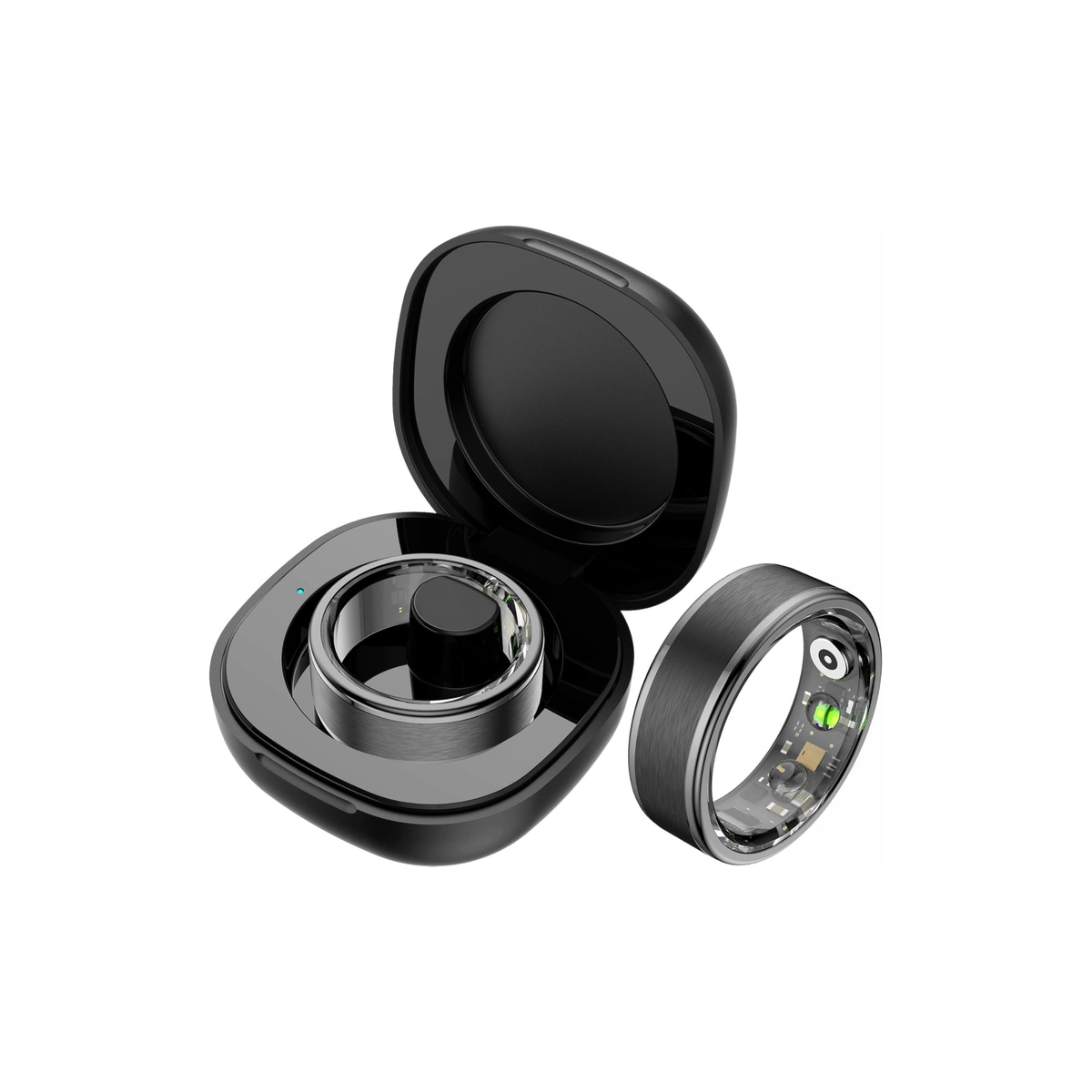 Smart Ring for Women and Men - Fitness Tracker With Heart Rate Monitor, Sleep Tracker, Pedometer, Calories and Step Counter - 5ATM Waterproof Health Ring for iOS Android