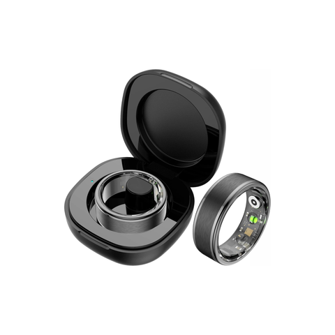 Smart Ring for Women and Men - Fitness Tracker With Heart Rate Monitor, Sleep Tracker, Pedometer, Calories and Step Counter - 5ATM Waterproof Health Ring for iOS Android