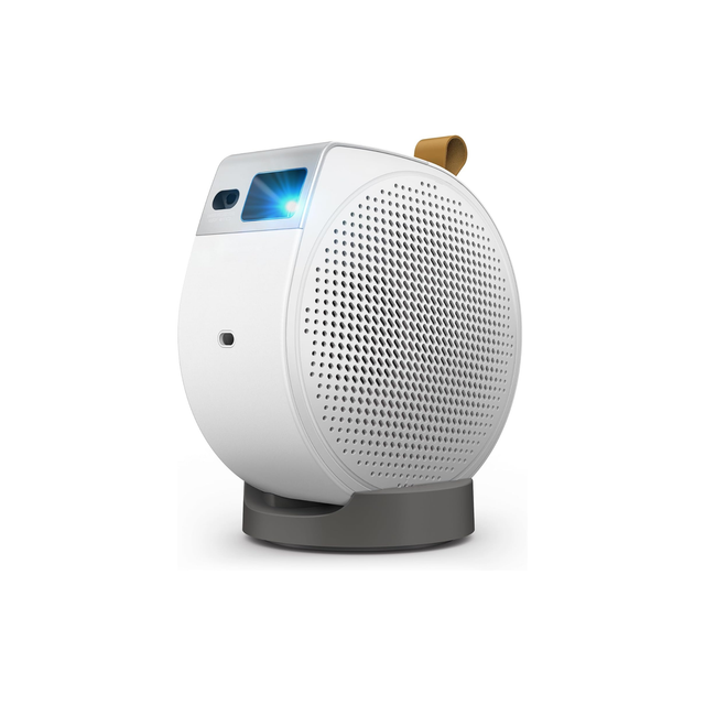 [2025 Launch]BenQ GV50 Laser Portable Projector, 500Lms, 1080p, 4K Supported, Ceiling Projection, Tripod Base, Rotating Angle, Google TV, Certified Netflix, WiFi & Bluetooth, Deep Woofer Speaker.