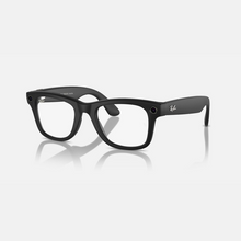 Meta Ray-Ban Smart Glasses 50/22/150 Wayfarer Matte Black/Clear to G-15 Green Transitions RW4006