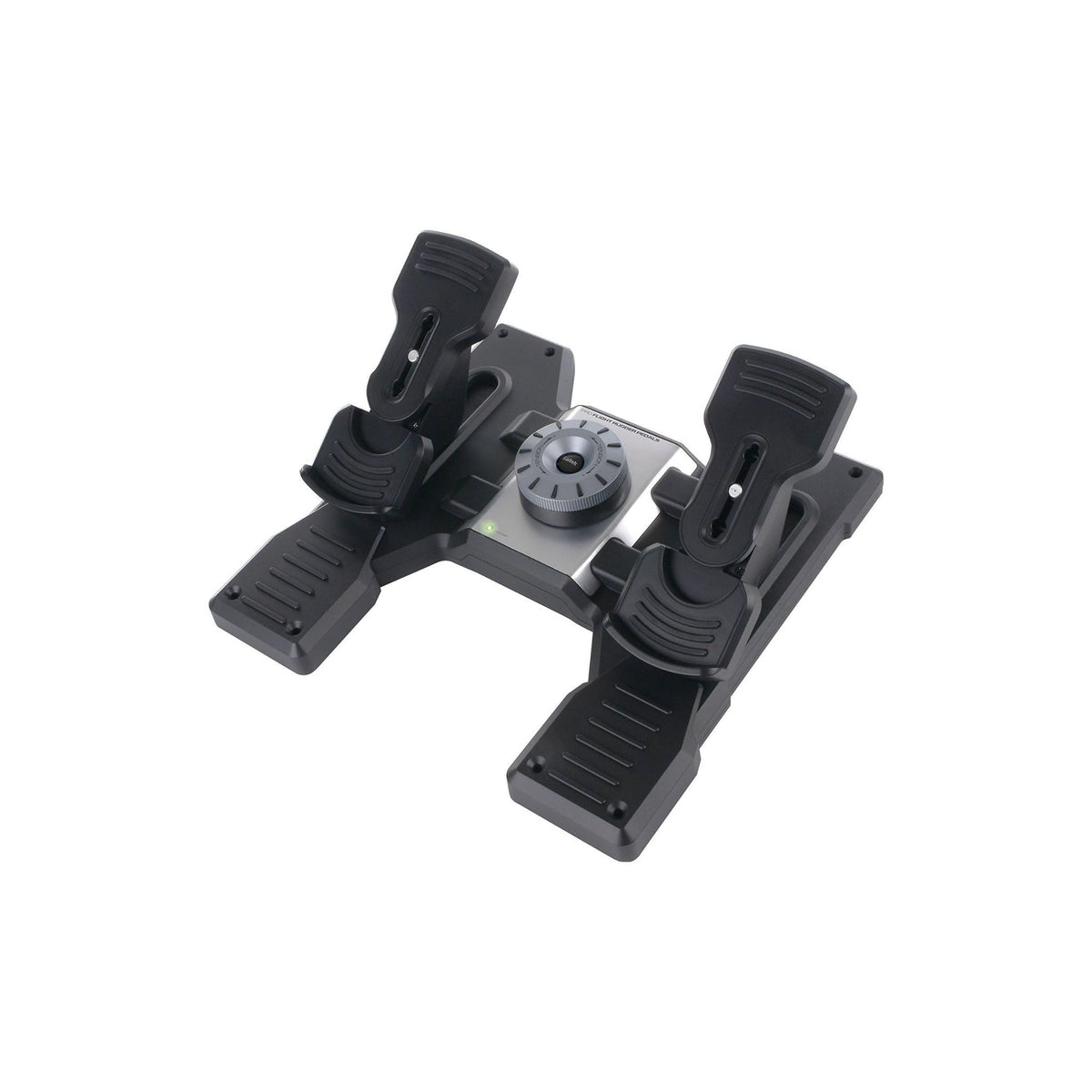 Logitech G Saitek Pro Flight Rudder Pedals, Professional Simulation Pedals With Toe Brake, Non-Slip, Precise Fluid Control, AjUStable Tension Dial, Pc - Black