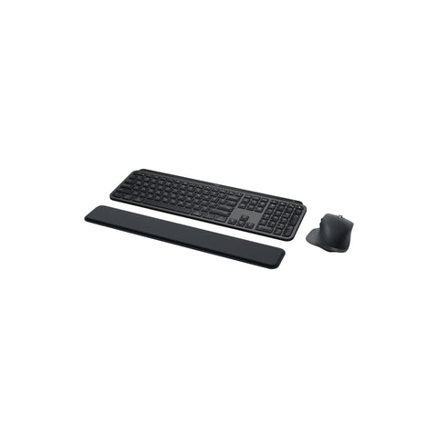 Logitech MX Keys Combo for Business | Gen 2, Full Size Wireless Keyboard and Wireless Mouse, with Keyboard Palm Rest, Bluetooth, Logi Bolt, Quiet Clicks, Windows/Mac/Chrome/Linux - Graphite -ARA