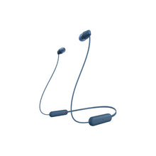 Sony WI-C100 Wireless in-Ear Bluetooth Headphones with Built-in Microphone, Comfortable And Easy To Use Long Battery Life Quick Charging, Blue