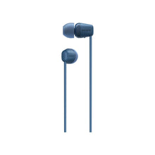 Sony WI-C100 Wireless in-Ear Bluetooth Headphones with Built-in Microphone, Comfortable And Easy To Use Long Battery Life Quick Charging, Blue