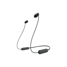 Sony WI-C100 Wireless in-Ear Bluetooth Headphones with Built-in Microphone, Black, Medium, WI-C100/B