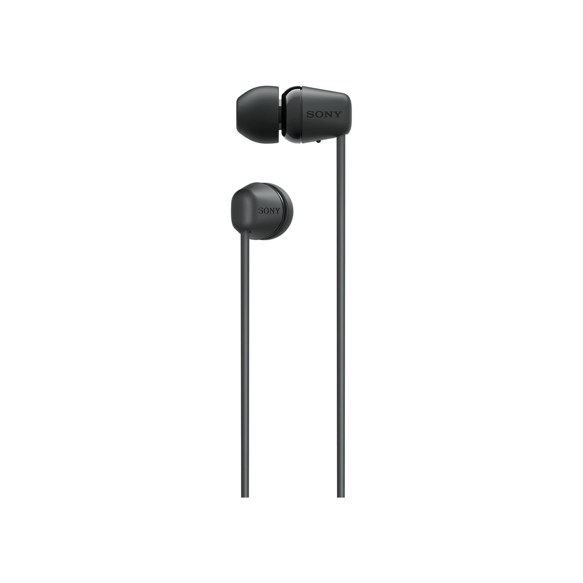 Sony WI-C100 Wireless in-Ear Bluetooth Headphones with Built-in Microphone, Black, Medium, WI-C100/B