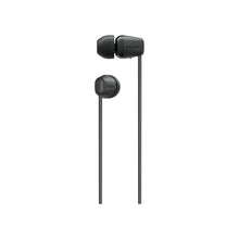 Sony WI-C100 Wireless in-Ear Bluetooth Headphones with Built-in Microphone, Black, Medium, WI-C100/B