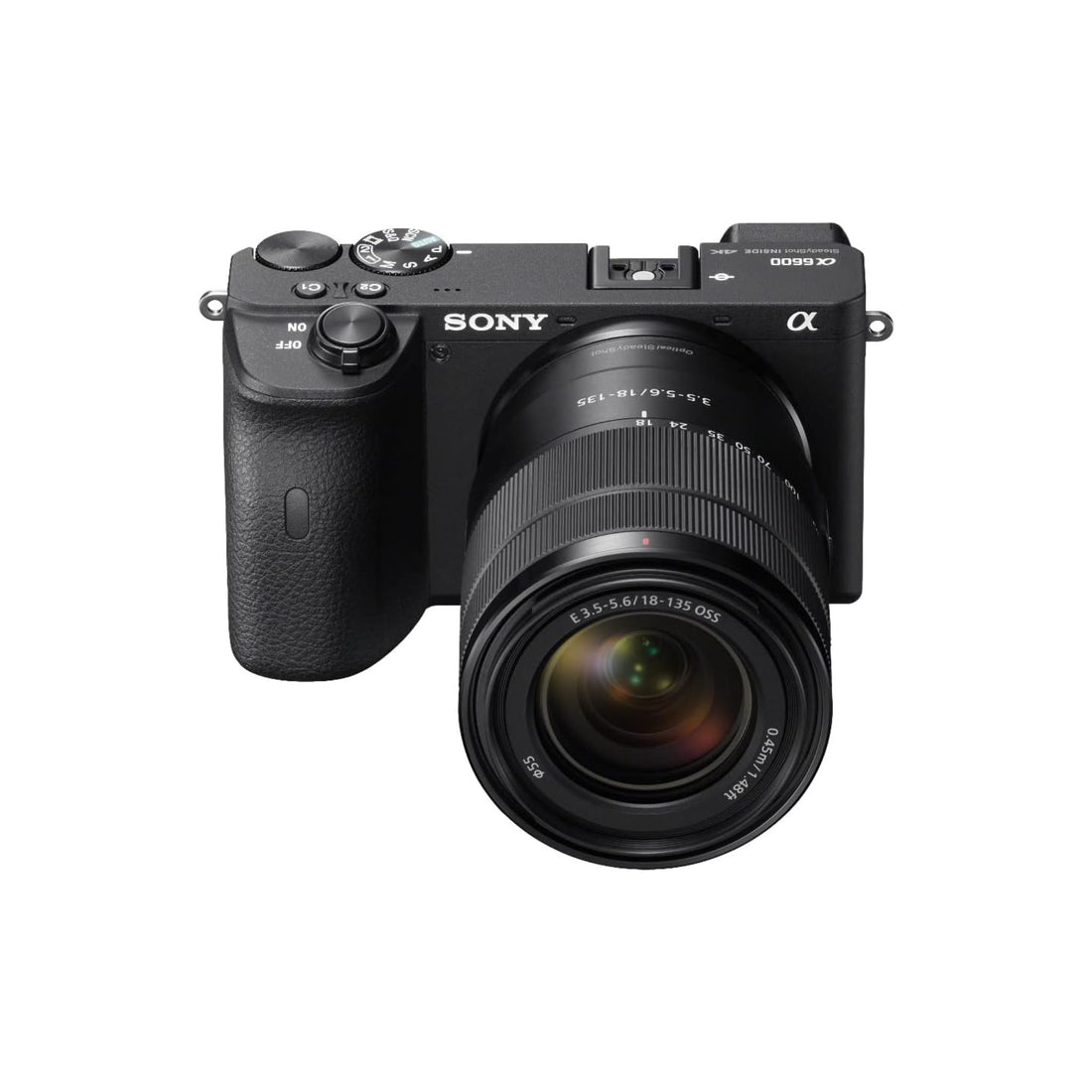 Sony Alpha 6600 Mirrorless APS C Camera With 18 135 mm Zoom Lens and 0.02 sec. Fast AF