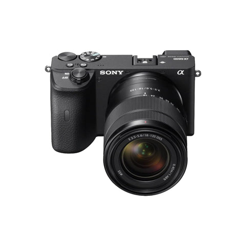 Sony Alpha 6600 Mirrorless APS C Camera With 18 135 mm Zoom Lens and 0.02 sec. Fast AF, Real Time Eye AF For Human And Animal, 5 Axis In Body Optical Image Stabilisation, 4K HDR HLG, Black, ILCE-6600M