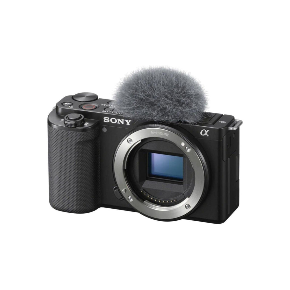 Sony Alpha ZV E10 APS C Mirrorless Interchangeable Lens Vlog Camera Body Only Vari Angle Screen for vlogging, 4K Video, Real time Eye Autofocus, Black, ZVE10BDI.EU