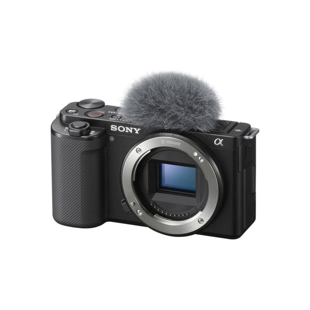 Sony Alpha ZV E10 APS C Mirrorless Interchangeable Lens Vlog Camera Body Only Vari Angle Screen for vlogging, 4K Video, Real time Eye Autofocus, Black, ZVE10BDI.EU