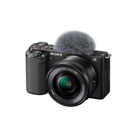 Sony Alpha ZV-E10L Interchangeable Lens Vlog Digital Camera, Large APS-C type 24.2-Megapixel Exmor CMOS Sensor With 16-50 mm Lens, 24.2MP, Black