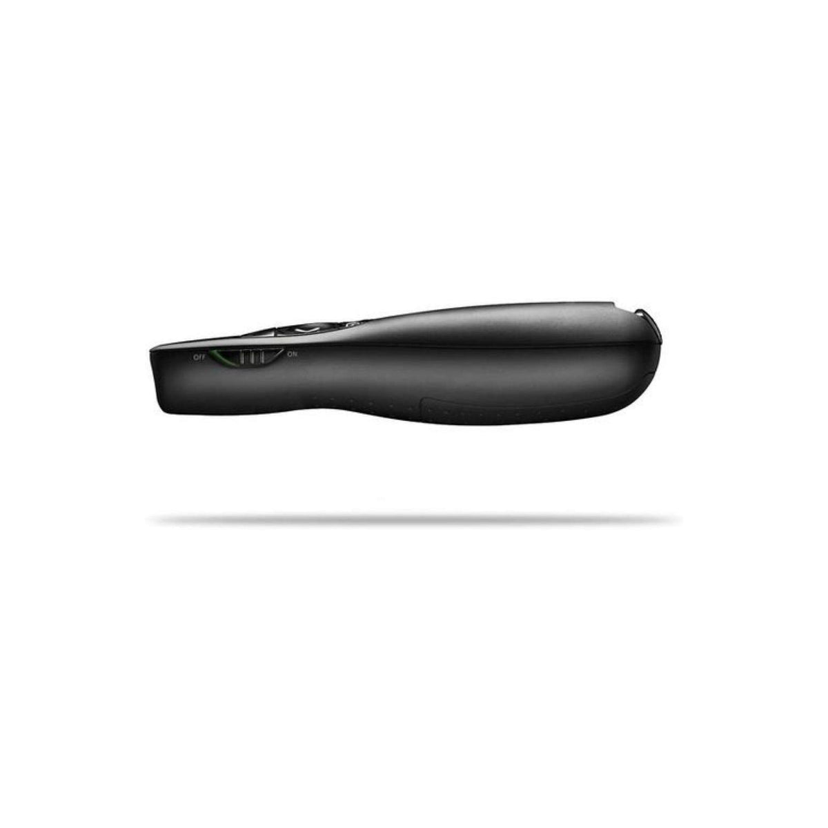 Logitech R400 Wireless Presentation Remote 2.4 GHz USB-Receiver Red Laser Pointer 15-Meter Operating Range 6 Buttons Intuitive Slideshow Control Battery Indicator PC