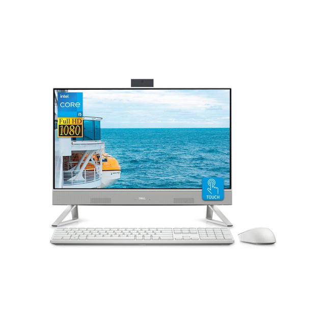 Dell Inspiron 5410 All-in-One Desktop, 23.8" FHD IPS Touchscreen, 12th Gen Intel Core i5-1235U Processor, 32GB RAM, 1TB SSD, Dual Screen Support, Webcam, Microphone Input, WiFi6, Windows 11