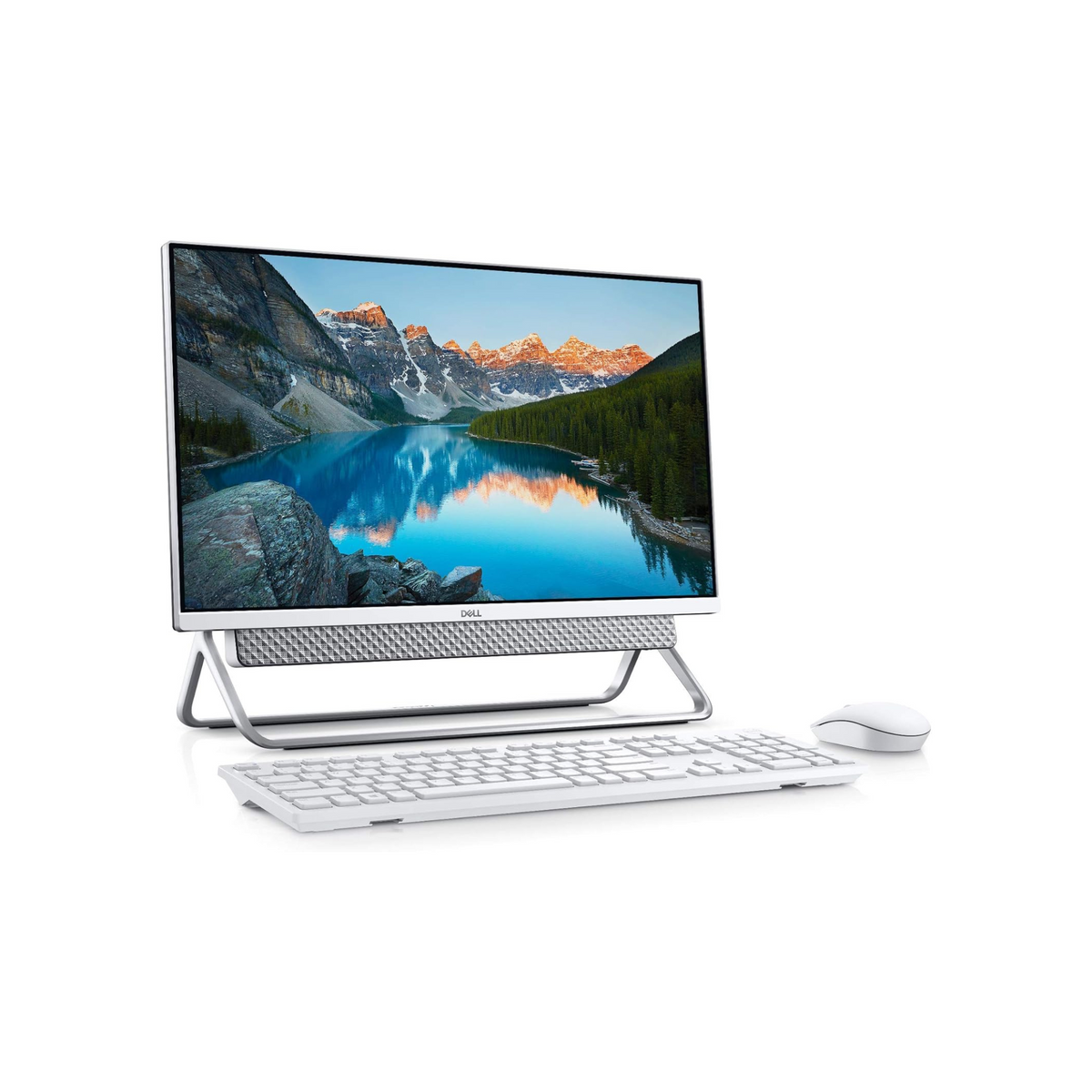 Dell Inspiron 24-5400 All-In-One Desktop PC 23.8" FHD Touch Display (11th Gen Intel Core i5-1135G7) 12GB DDR4 RAM, 1TB HDD + 256GB SSD, Intel Iris Xe Graphics, Windows 10 Home - Silver - Eng-Arb-KB