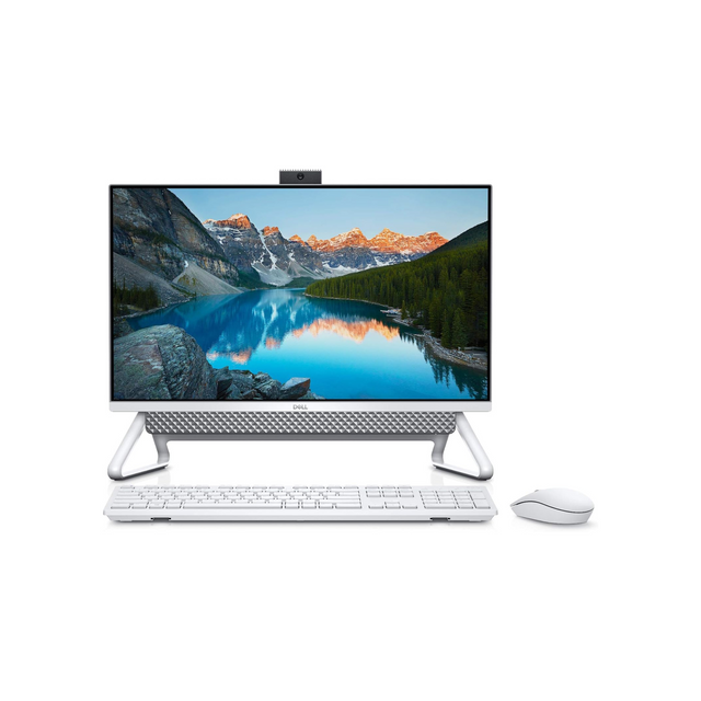 Dell Inspiron 24-5400 All-In-One Desktop PC 23.8" FHD Touch Display (11th Gen Intel Core i5-1135G7) 12GB DDR4 RAM, 1TB HDD + 256GB SSD, Intel Iris Xe Graphics, Windows 10 Home - Silver - Eng-Arb-KB