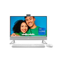 Dell Inspiron 7720 All in One - 27-inch FHD Touch Display, Core i7-1355U, 32GB RAM, 512GB SSD+1TB HDD, NVIDIA GeForce MX550 GDDR6, Win 11 Pro, 1 Year Premium Support+6 Month Migrate -White