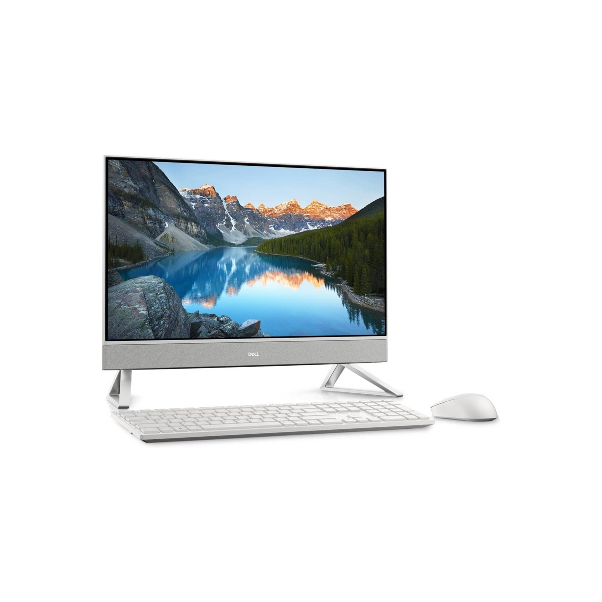 Dell Inspiron 5410 All In One, Intel Core i5 1235U, 23.8" FHD Infinity Touch Screen, Win11 H, White, 5410 INS 1305 AIO, Inspiron 5410 AIO