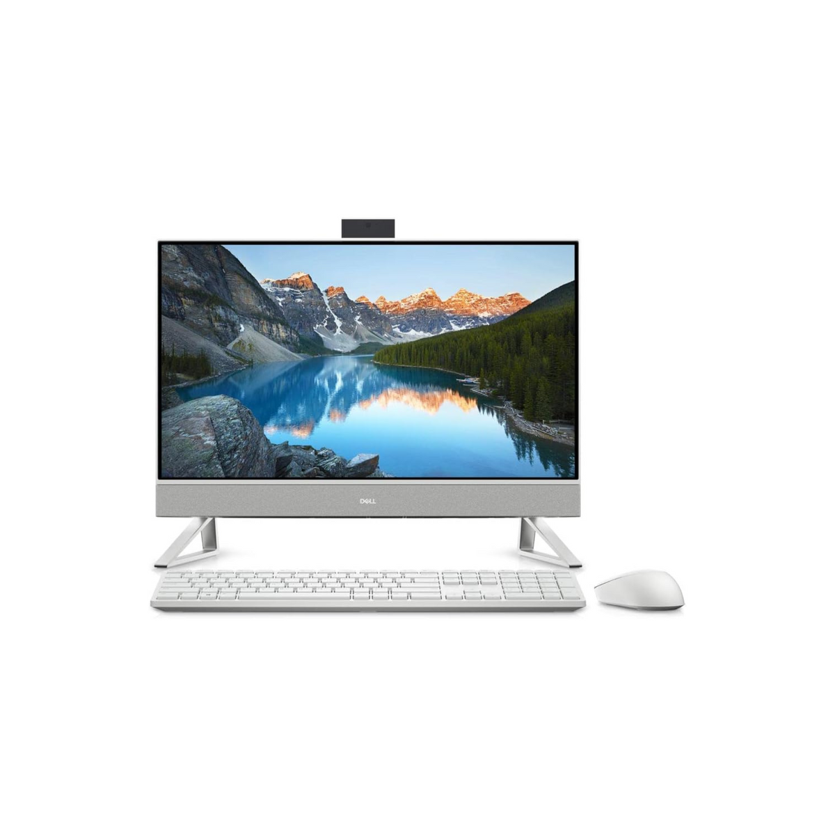 Dell Inspiron 5410 All In One, Intel Core i5 1235U, 23.8" FHD Infinity Touch Screen, Win11 H, White, 5410 INS 1305 AIO, Inspiron 5410 AIO