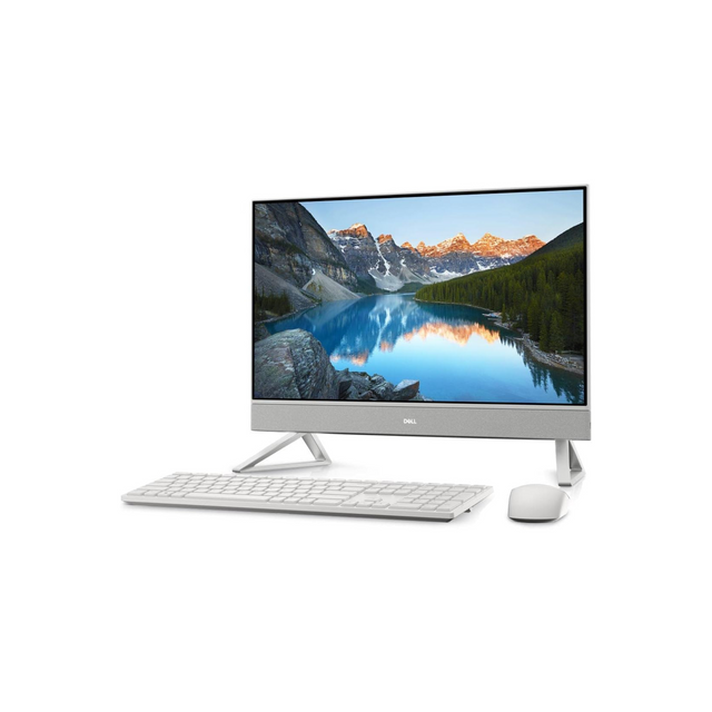 Dell Inspiron 5410 All In One, Intel Core i5 1235U, 23.8" FHD Infinity Touch Screen, Win11 H, White, 5410 INS 1305 AIO, Inspiron 5410 AIO