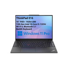 Lenovo ThinkPad E16 Business Laptop, 16-Inch FHD+, 13th Gen Intel 10-Core i7-13700H, 40GB DDR4 RAM, 1TB PCIe SSD, WiFi 6, Bluetooth 5.1, Backlit KB, Reade(UAE MODEL AND UPGRADE)