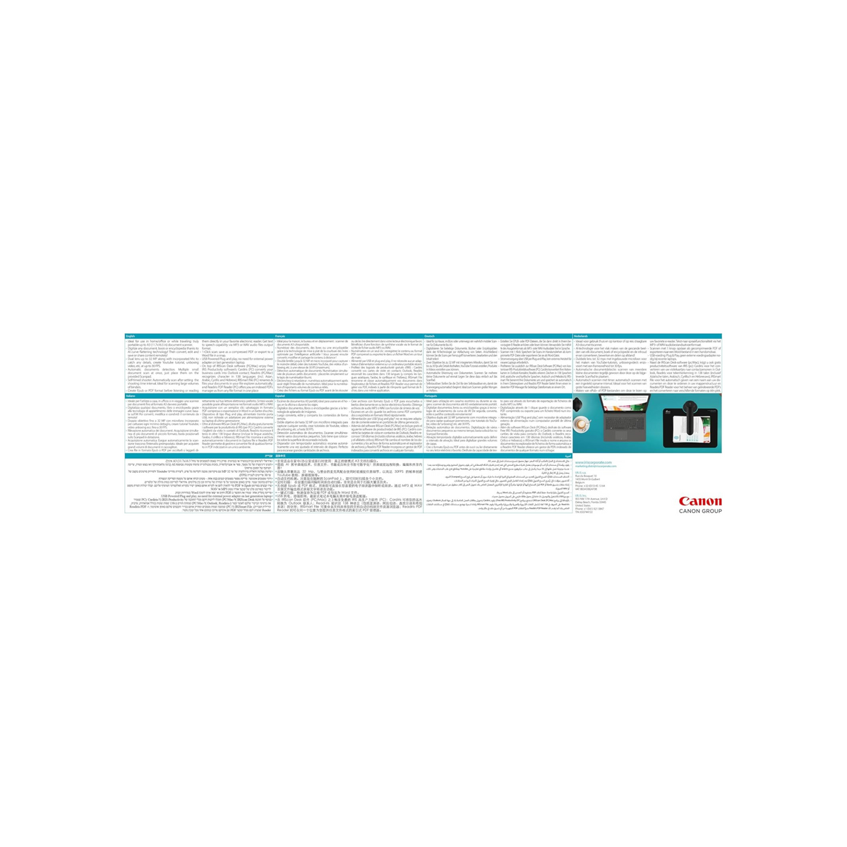 IRIScan Desk 6 Business-Prof.Document,Receipt,Book Scanner,Auto-Flatten & Deskew,32MP,Capture 11x17in,136 Languages OCR,Text to Speech,PDF/Search,PDF/Word/Tiff/Excel,Video Distance Learning,Win&Mac
