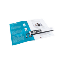 IRIScan IRIS - Book 5 Portable Color Scanner I Mobile Scanning Device I Fast I DIN A4 I Digitalizes Pages into PDF & JPEG I No Computer needed I Long-life Battery for up to 100 A4 Pages - White