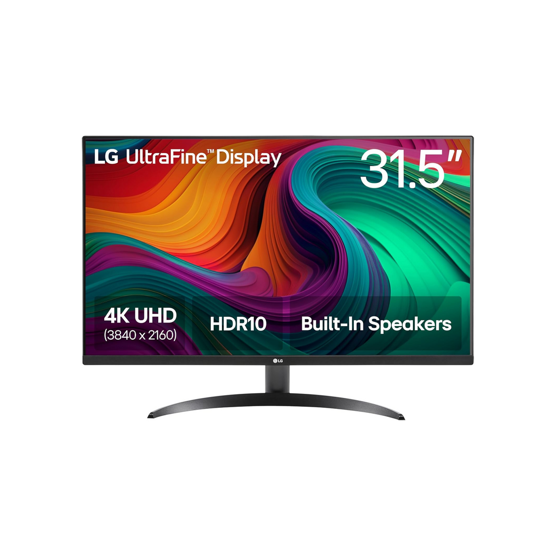 LG 32UR500K-B Ultrafine 32-inch 4K UHD (3840x2160) Computer Monitor HDR10 Built-in Speaker 5Wx2 OnScreen Control Reader Mode Flicker Safe Borderless Design HDMIx2 DisplayPort Black