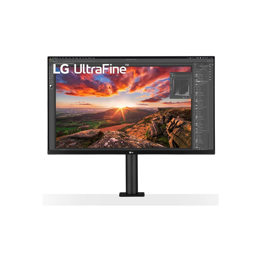 LG 32UN880-B 32" UltraFine Display Ergo UHD 4K IPS Display with HDR 10 Compatibility and USB Type-C Connectivity
