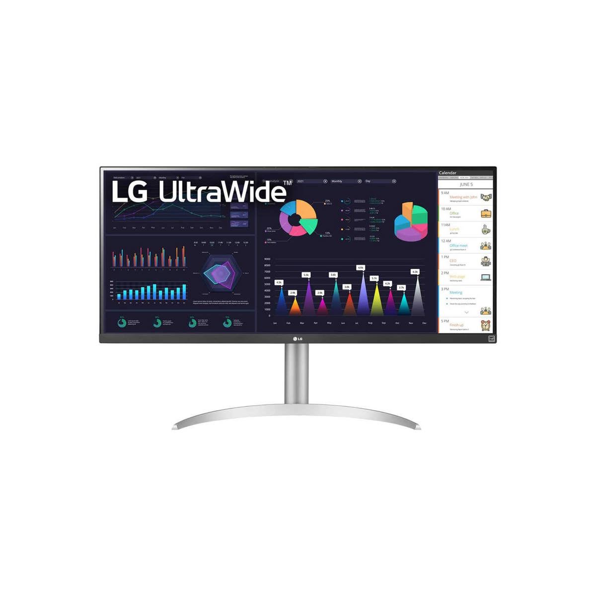LG 34-inch 34WQ650 UltraWide Monitor | 21:9, FHD(2560 x 1080P), IPS, sRGB 99%, VESA DisplayHDR™400 | AMD FreeSync™, 1ms MBR, 100Hz Refresh Rate