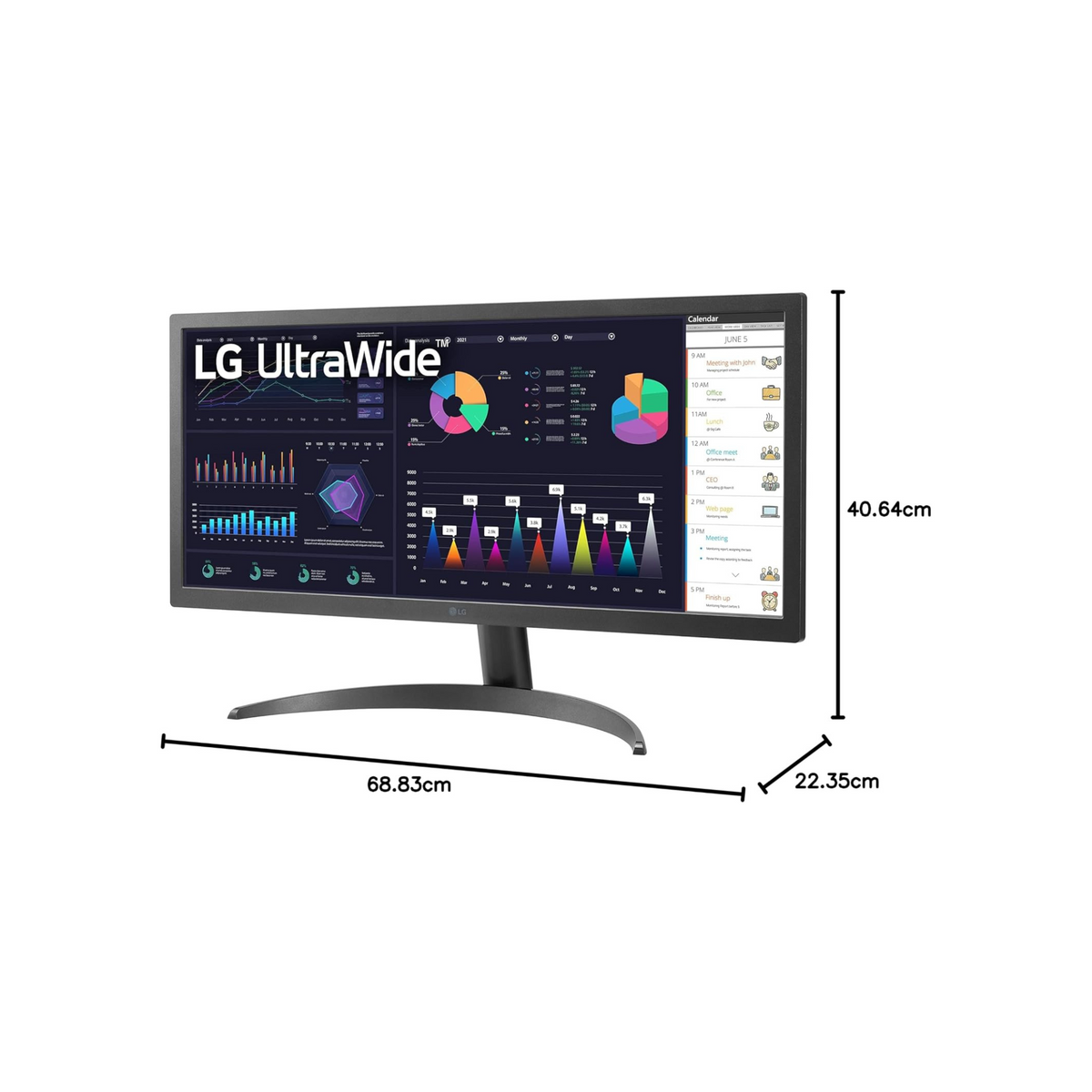LG 29-inch 29WQ600 UltraWide Monitor | 21:9, FHD(2560 x 1080P), IPS, sRGB 99%, HDR10 | AMD FreeSync™, 1ms MBR, 100Hz Refresh Rate | 2 x 7W Speakers with MaxxAudio