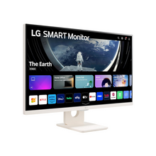 LG 27SR50F-W MyView Smart Monitor 27-Inch FHD (1920x1080) IPS Display, webOS 23, HDR 10, 5Wx2 Speakers, AirPlay 2, Screen Share, Bluetooth, ThinQ App, Remote Control, White