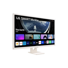 LG 32SR50F 32-inch Smart FHD IPS Monitor, webOS 23, HDR10, Airplay 2, Screen Share, Bluetooth, 5Wx2 Stereo Speaker, Tilt Stand (HDMI, USB Type-A) - White
