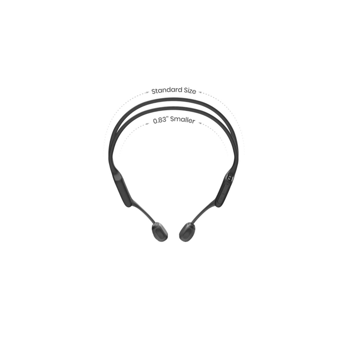 SHOKZ OpenRun Pro, Bone Conduction Headphones, Open-Ear Sports Earphones with Mic, IP55 Waterproof Bluetooth Wireless Headset for Running Workout Driving